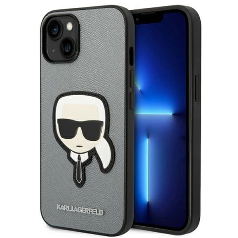 Etui Karl Lagerfeld KLHCP14MSAPKHG для iPhone 14 Plus 6,7" hardcase Saffiano Karl`s Head Patch